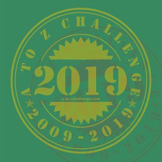 #AtoZChallenge 2019 badge